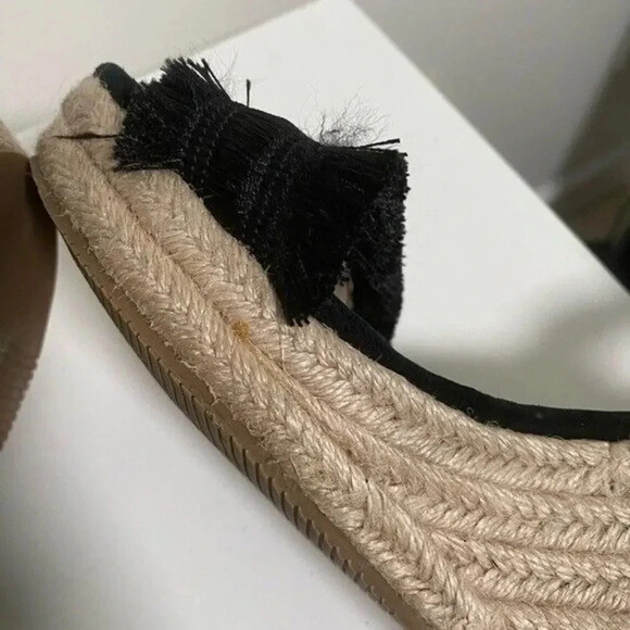 Boden Black Wedge Espadrille Sandal - Picture 6 of 10